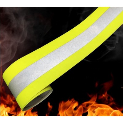 High Visibility Flame Retardant Warning Reflective Strip Safety Tape Fabric Material for Clothing